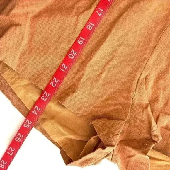 Vici Blush Pink Strapless Ruffled Pockets 70’s 100% Cotton Shorts Romper Size M - Picture 16 of 16